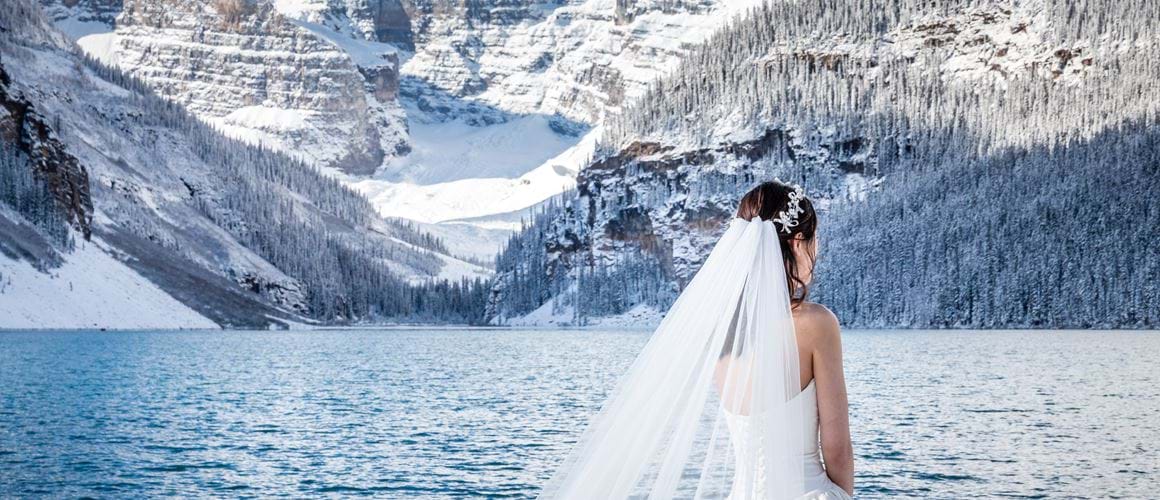 Canada, Perfect mountain scenery and the magical Lake Louise provide a stunning backdrop to your wedding 